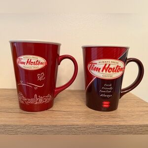 Collectable Tim Hortons mugs - 2010 and 2012 limited editions